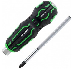 ENGINEER DZ-72 GT 볼스터 및 통과 핸들 그립 + 플러스 비트가 있는 드라이브 볼 그립 관통 스크루드라이버