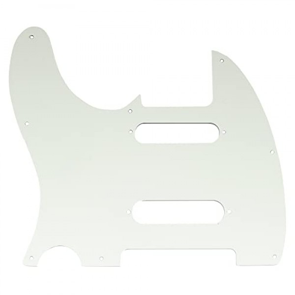 Musiclily Pro 8 홀 SS 기타 텔레 픽가드(미국/멕시코 펜더 디럭스 내슈빌 텔레캐스터 일렉트릭 기타, 3겹 오래된 흰색)