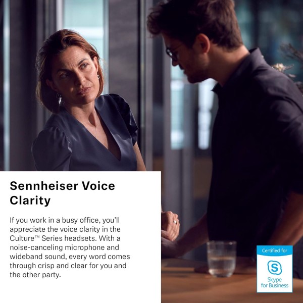 Sennheiser SC60 헤드셋(양측/양측, USB, Microsoft Lync용) 블랙, 504547 싱글