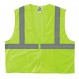 Ergodyne GloWear 8205Z 메시 Hi-Vis 안전 조끼 - 유형 R, 클래스 2 - 지퍼, 주머니 없음
