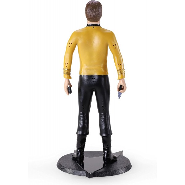 The Noble Collection Star Trek: The Original Series Bendyfigs - Captain Kirk - Noble Toys 19cm Bendable Posable Collectible Doll Figure with Stand and Mini Accessories
