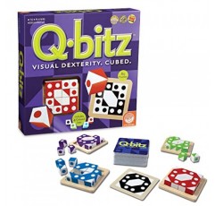 가족 게임의 밤을 위한 Mindware Q-Bitz 패턴 매칭 재미있는 보드 게임 | 8세 이상 2-4인용