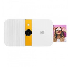 2 x 3 cm 아연 프린터, HD 품질, 10 MP, LCD 디스플레이, 자동 플래시, 통합 편집 기능, 마이크로 SD 카드 리더기 및 자동 초점을 갖춘 KODAK Smile 디지털 즉석 카메라
