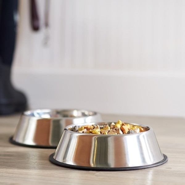 Amazon Basics Dog Bowl, 스테인리스 스틸, 2팩, 946ml 2팩