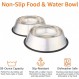 Amazon Basics Dog Bowl, 스테인리스 스틸, 2팩, 946ml 2팩