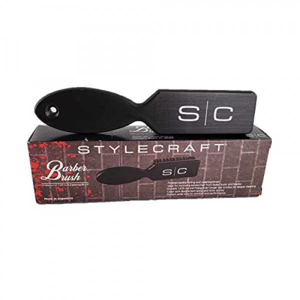 StyleCraft 전문 이발사 페이드 브러시, 수염 브러시, 클리퍼 도구용 청소 브러시