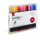 KINGART PRO Fineliners 파인 포인트 펜, 색상 번호가 있는 36피스 파인 팁 마커, 0.4mm 팁, 인체공학적 배럴, 화려한 모듬 색상, 색칠, 드로잉 및 디테일링을 위한 미술 용품