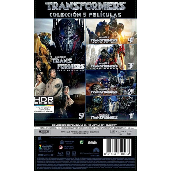 Transformers(팩 1-5)(TRANSFORMERS PACK 1-5, 스페인 수입, 언어에 대한 세부 정보 참조)