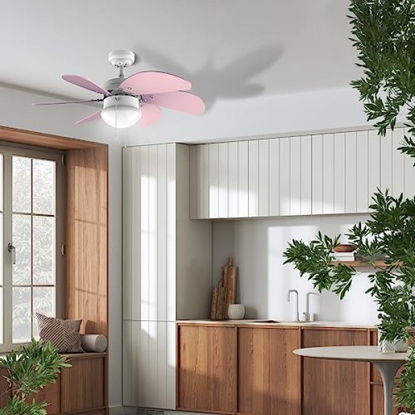 Cecotec 천장 선풍기 EnergySilence Aero 3600 Vision SunLight 50W(보라색)