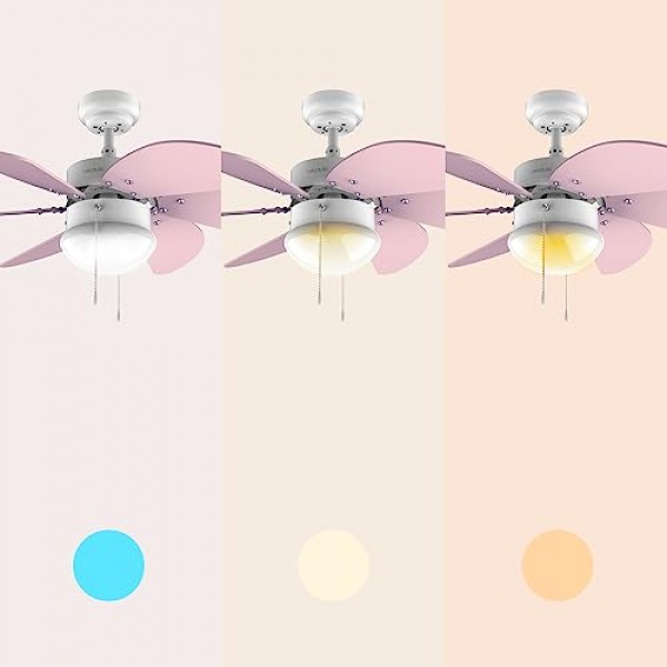 Cecotec 천장 선풍기 EnergySilence Aero 3600 Vision SunLight 50W(보라색)