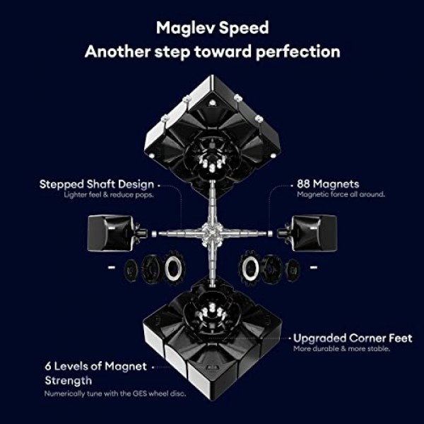 GAN13 자기 부상 프로스트 코팅, 자기 속도 큐브 3x3 스티커가 없는 56mm 자석 매직 큐브 퍼즐 장난감, GAN 2022 플래그십