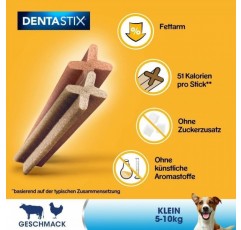 Pedigree DentaStix 데일리 오랄케어 - 소형견용 덴탈케어 스낵(5-10kg) - 치킨 & 비프맛 반려견용 매일 간식 - 대용량 팩(1 x 112개) 소형견 28개(4팩)