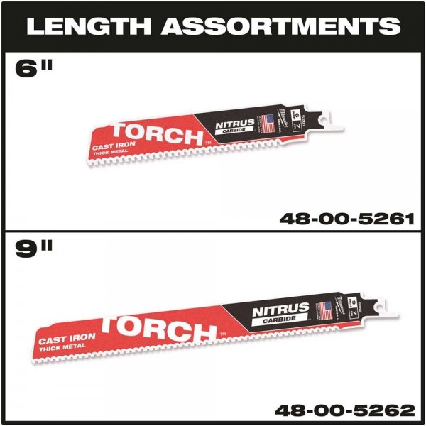 Milwaukee TORCH NITRUS HM 팁 - 150mm
