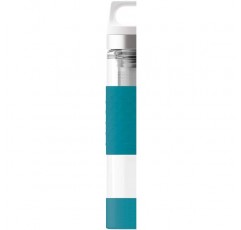 SIGG Hot & Cold Glass Thermo 물병(0.4L), 무독성 및 절연 물병, 실리콘 보호 아쿠아가 있는 유리로 만든 보온병