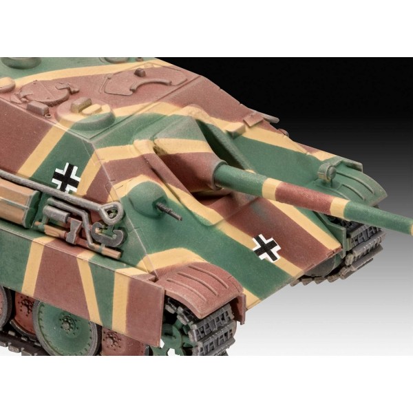 Revell 3327 Jagdpanther Sd.Kfz.173, 탱크 모델 키트 1:72, 13cm 액세서리, 멀티컬러