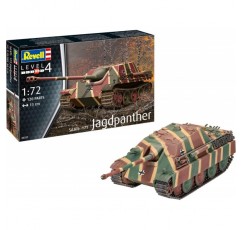 Revell 3327 Jagdpanther Sd.Kfz.173, 탱크 모델 키트 1:72, 13cm 액세서리, 멀티컬러