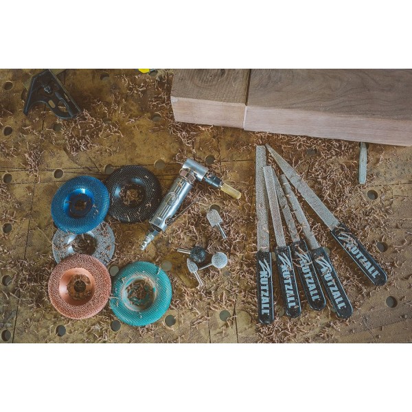 Kutzall 익스트림 볼 노즈 버, 1/8 샤프트, 매우 거친 - Dremel, Foredom, Dewalt, Milwaukee용 목공 부착물. 연마 카바이드, 1/4(6.3mm) 직경 X 1/2(12.7mm) 길이, Bnx-14-Eg Extreme - 매우 거친 