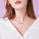 POPLYKE 스털링 실버 로즈 플라워 인피니티 펜던트 목걸이 여성용 생일 선물 주얼리 MAMA