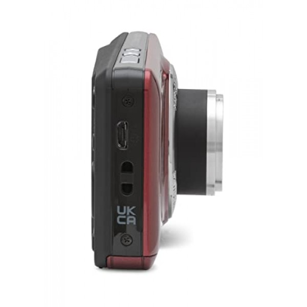 KODAK PIXPRO FZ55-RD 16MP 디지털 카메라 5배 광학 줌 28mm 광각 1080P 풀 HD 비디오 2.7인치 LCD 브이로그 카메라(빨간색) 포장은 다를 수 있음
