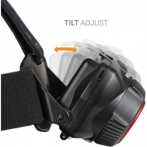 Lifesystems Intensity 500 Lumen Pro 헤드 토치, 충전식 또는 AAA 배터리, 캠핑, 낚시, 사이클링에 이상적