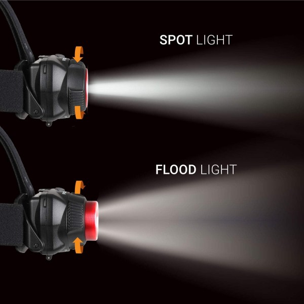 Lifesystems Intensity 500 Lumen Pro 헤드 토치, 충전식 또는 AAA 배터리, 캠핑, 낚시, 사이클링에 이상적