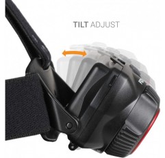 Lifesystems Intensity 500 Lumen Pro 헤드 토치, 충전식 또는 AAA 배터리, 캠핑, 낚시, 사이클링에 이상적