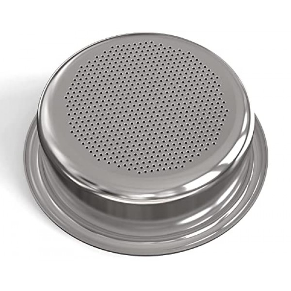 58mm IMS 바구니 | 더블 포터필터 업그레이드, 2컵(20g), 나노쿼츠 코팅, 정밀하게 조각된 구멍, 리지리스 | BaristaPro Breville Gaggia용(대부분의 58mm 키트에 적합)