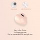 미니 블루투스 헤드셋 차량용 헤드폰 iOS 안드로이드 스마트폰 음성 통화 PC용 충전 케이스가 있는 단일 무선 블루투스 이어버드(싱글 베이지)