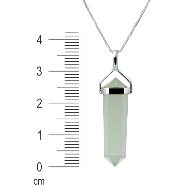 Franki Baker Natural New China Jade & Sterling Silver 더블 포인트 펜던트 목걸이. 펜던트 길이: cm 체인 길이: 50cm