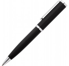 Hugo Boss Stylo bille Formation 헤링본 크롬 볼펜 블랙 브래스, 길이: 14 cm, HSI1064B