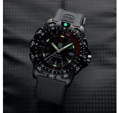 Luminox G 컬렉션 Never Get Lost 남성용 시계 45mm - 날짜 표시가 있는 블랙 다이빙 시계, 100m 방수