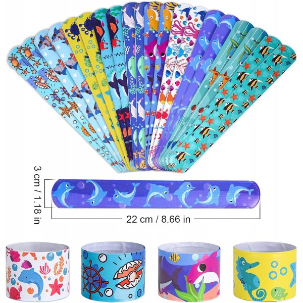 FORMIZON 슬랩 팔찌, 40 PCS 스냅 팔찌 어린이, 스냅 팔찌, 팔찌 슬랩 팔찌, 슬랩 팔찌 경품, 어린이 생일 파티를 위한 스냅 팔찌 슬랩 팔찌 경품