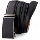 GFG 남성용 벨트, 남성용 청바지 정장 Belt-3.5cm Width-0088-125-BLACK NA PA용 가죽 자동 벨트