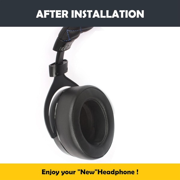 Corsair HS50/Pro HS60/Pro HS70/Pro 스테레오 게임용 헤드셋과 호환되는 메모리 폼 교체용 이어 패드가 있는 HTINDUSTRY 단백질 가죽 헤드폰 이어패드