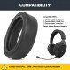 Corsair HS50/Pro HS60/Pro HS70/Pro 스테레오 게임용 헤드셋과 호환되는 메모리 폼 교체용 이어 패드가 있는 HTINDUSTRY 단백질 가죽 헤드폰 이어패드