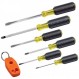Klein Tools 85146 자기 팁용 자화 장치/감자 장치가 있는 드라이버 세트 3 슬롯, 3 필립스, 미끄럼 방지 쿠션 그립, 6피스