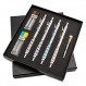 Pentel Arts GraphGear 1000 프리미엄 선물 세트(리필 심 및 지우개 포함)(PG1000BXSET), 검정색, 0.3mm, 0.5mm, 0.7mm, 0.9mm