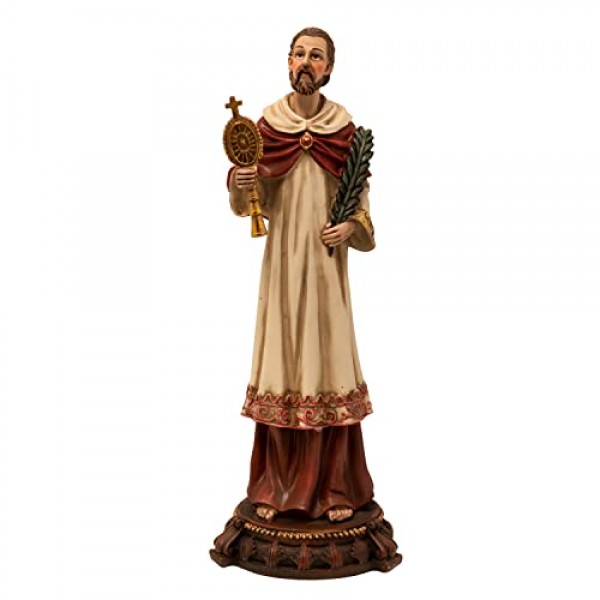 마을 선물 수입업자 Saint Raymond Nonnatus 실내 조각상 | 13인치 높이 | 임산부, 임산부, 조산사, 어린이의 수호성인 | 그레이트 카톨릭 가정 장식
