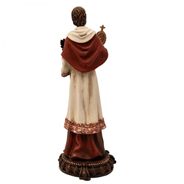 마을 선물 수입업자 Saint Raymond Nonnatus 실내 조각상 | 13인치 높이 | 임산부, 임산부, 조산사, 어린이의 수호성인 | 그레이트 카톨릭 가정 장식