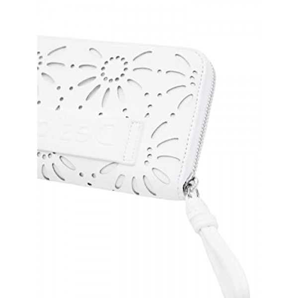 Desigual Women's Mone_Dandelion Fiona 지갑 지갑, 화이트, 모던