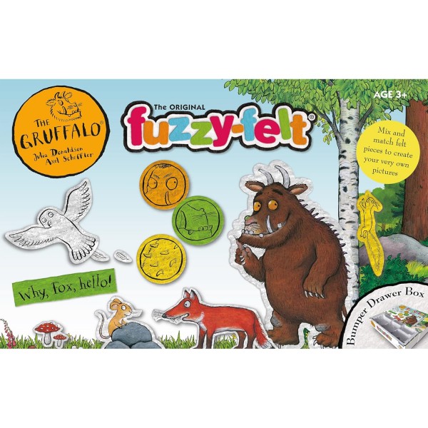 John Adams 577 11057 퍼지 펠트 서랍 세트 Gruffalo 싱글 침대 레드 Gruffalo 서랍 세트 싱글 침대