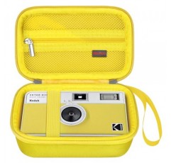 KODAK EKTAR H35 하프 프레임/KODAK EKTAR H35N 하프 프레임/Kodak M35/M38/Ultra F9 필름 카메라용 휴대용 케이스, 카메라 여행용 수납 커버 가방, 필름 롤에 맞는 메쉬 포켓, 노란색