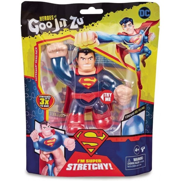 GOO JIT Zu DC Comics - 배트맨, 스파이더맨, 플래시 6 어시스트 등 충전물이 다른 13cm의 확장 가능한 영웅. - GJT22000, 빅 게임