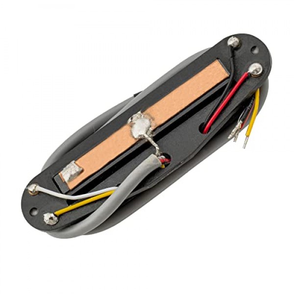 Wilkinson WOTBS Stratocaster 일렉트릭 기타용 핫 레일 세라믹 싱글 코일 크기 험버커 미들 픽업, 블랙