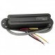 Wilkinson WOTBS Stratocaster 일렉트릭 기타용 핫 레일 세라믹 싱글 코일 크기 험버커 미들 픽업, 블랙
