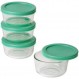 Pyrex Simply Store 유리 식품 보관 세트(녹색, 4) Grün 4