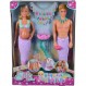Simba 105733524 - Steffi Love 인어 가족, 29cm 드레스업 인형, 3세 이상 & Simba 105733336 - Steffi Love 인어 친구, 마법의 인어 인형 Evi 자매, 3세 이상