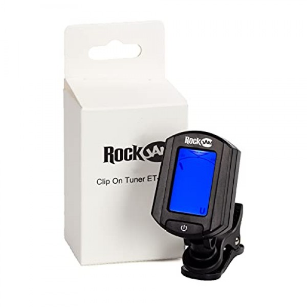 RockJam 프리미엄 콘서트 우쿨렐레 키트, 튜너, 긱백, 스트랩, 픽 및 예비 현, 4, 오른쪽, 내츄럴, 풀(RJUK-712C-N) 포함