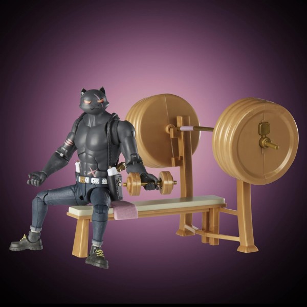Hasbro F49625X0 Fortnite Victory Royale Series Meowscles (Shadow) 디럭스 팩 액션 피규어 15Cm, 멀티 컬러