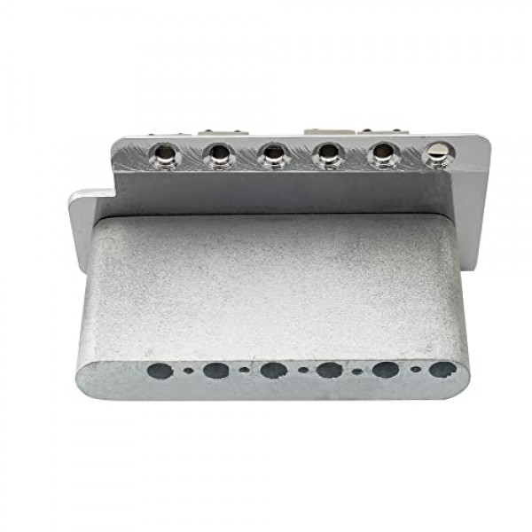 Wilkinson WOV01 52.5mm(2-1/16인치) 빈티지 ST 기타 트레몰로 브릿지 펜더 스퀴어/멕시코 스트랫 스트라토캐스터 일렉트릭 기타 교체, 크롬용 36mm 스틸 블록이 있는 6스크류 어